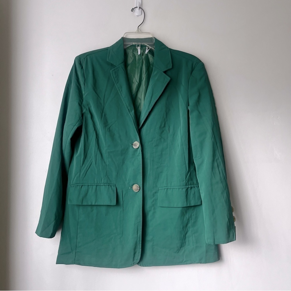 Princess Polly Spring Issue Green Blazer 4